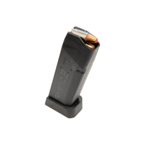 Amend2 18-round Glock 17 magazine in black polymer, made in the USA