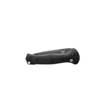 Benchmade Claymore Black Tanto Serrated 10 Benchmade Claymore Black Tanto Serrated automatic knife with CPM-D2 tanto blade and textured black handle