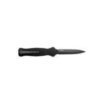 Benchmade Infidel Black Aluminum OTF Dagger with black aluminum handle