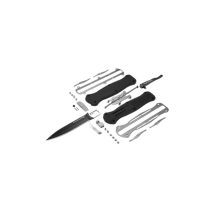 Benchmade Infidel Black Aluminum OTF Dagger with black aluminum handle