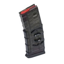 ETS Group AR15 Mags Gen2 30rd Coupler Carbon Smoke - Transparent Polymer