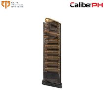 ets group glock 22 magazine 40sw 16 round smoke polymer