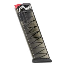 ETS Group - Elite Tactical Systems Pistol Magazine - 17round - Standard 9mm Luger - Compatible with Glock 19/26/45/18/19X/34 - Smoke Polymer