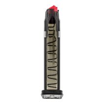 ETS Group - Elite Tactical Systems Pistol Magazine - 17round - Standard 9mm Luger - Compatible with Glock 19/26/45/18/19X/34 - Smoke Polymer