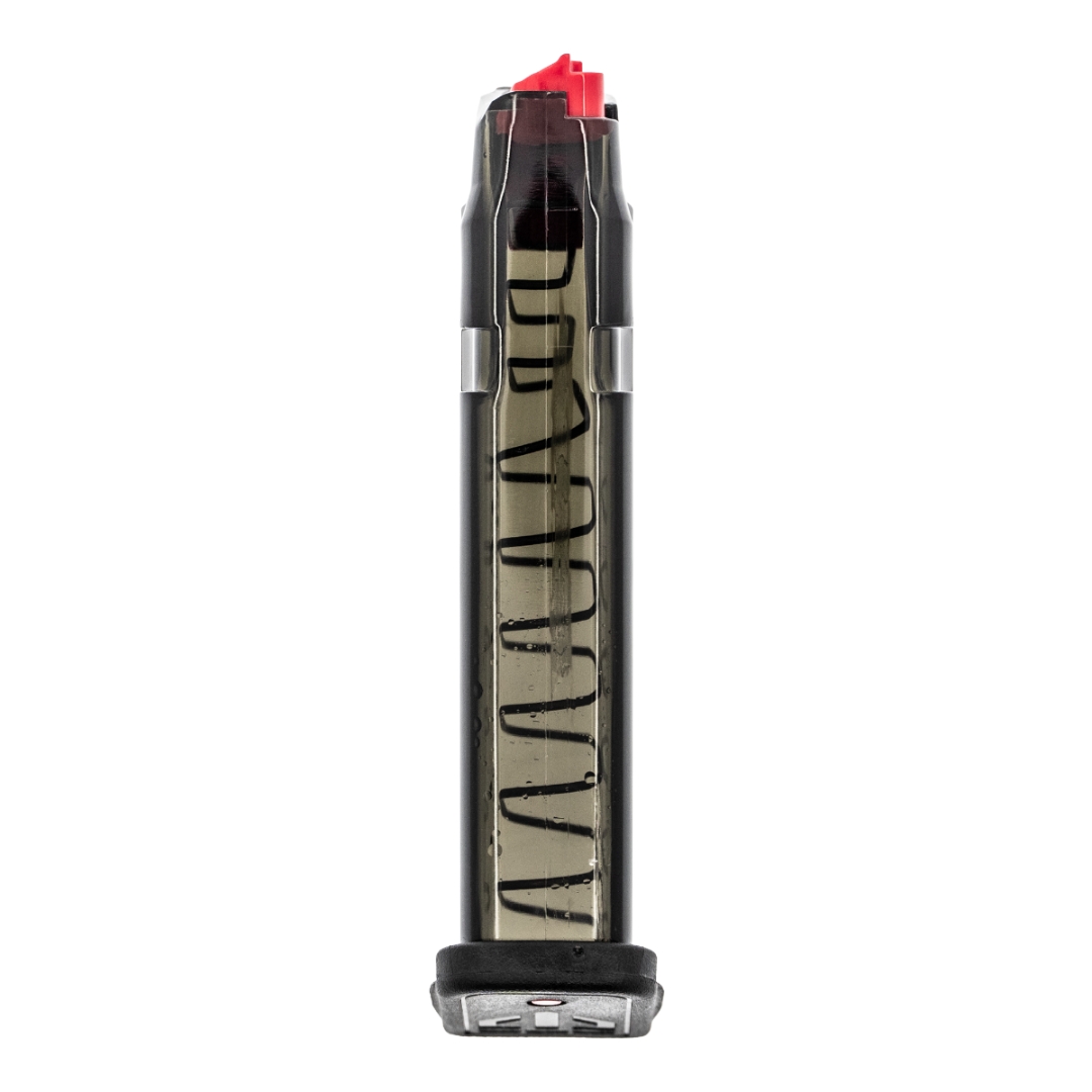 ETS Group - Elite Tactical Systems Pistol Magazine - 17round - Standard 9mm Luger - Compatible with Glock 19/26/45/18/19X/34 - Smoke Polymer