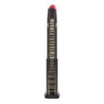 ETS Group - Elite Tactical Systems - Pistol Magazine - 19round - Extended - 9mm Luger - Compatible with Glock 43X/48 - Smoke Polymer