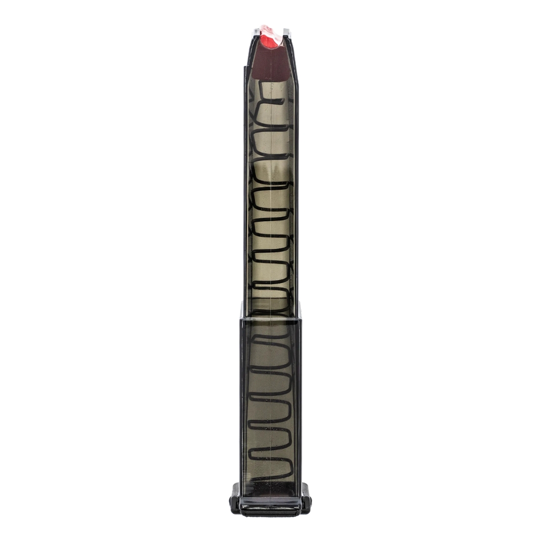 ETS Group - Elite Tactical Systems - Pistol Magazine - 19round - Extended - 9mm Luger - Compatible with Glock 43X/48 - Smoke Polymer