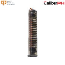 ETS Group Pistol Mags 32rd 9mm Luger Compatible w/ Glock 17 - Smoke Polymer