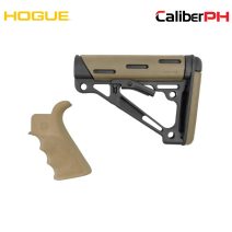Hogue OverMolded Collapsible Buttstock for AR-15, M16 with Mil-Spec Buffer Tube FDE