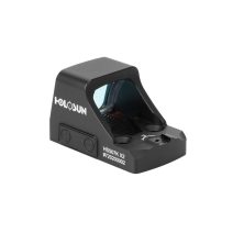 Holosun - HS407K-X2 - Reflex Sight 0.58 x 0.77 6 MOA Red Dot Reticle - Black Anodized 19 Holosun HS407K X2 micro red dot sight front angled view on a white background.