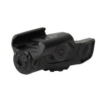 Holosun RMLT-RD titanium-housed red laser sight, mounted on a pistol with a black finish.