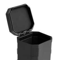 Magpul DAKA Can Large Polymer crush-resistant storage case for tactical gear, electronics, and large eyewear with lid closed.