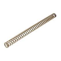 Strike Industries 11 lb reduced power recoil spring for Glock pistols, chrome silicon steel.