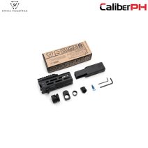 Strike Industries 6 inch Handguard for CZ Scorpion EVO Pistol in Matte Black.