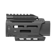 Strike Industries Aluminum Handguard for CZ Scorpion 3+ Micro right side profile showing M-LOK slots.
