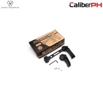 Strike Industries Dual Folding Adapter for Picatinny interface in Matte Black.