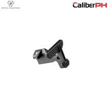 Strike Industries Extended Bolt Catch for AR-15 rifles in matte black steel.
