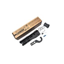 Strike Industries GRIDLOK LITE 8.5 inch AR-15 Handguard in Matte Black.