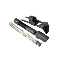 Strike Industries Viper PDW Stock Black for AR-15 with compact buffer tube and flat wire spring.