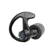 SureFire EP10 Sonic Defenders Ultra Max full-block earplug with black foam tip and ergonomic earlock