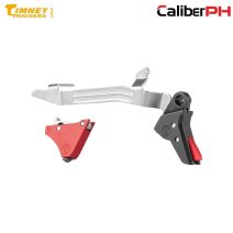 Timney Triggers Alpha Competition Trigger Silver for Glock Gen 5 Models 17 19 19X 22 23 26 27 33 34 35 44 45