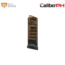 ETS Group - Elite Tactical Systems Pistol Magazine - 13round - Standard 40 S&W - Compatible with Glock 23 - Smoke Polymer