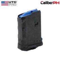 UTG AR15 RBT-AM10 10-round magazine with molded grip texture and over-insertion stop.