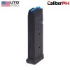 UTG GL917 17-round 9mm polymer magazine for Glock 17 in matte black.