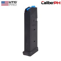 UTG GL917 17-round 9mm polymer magazine for Glock 17 in matte black.