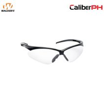 Walker's Advanced Polycarbonate Shooting Glasses with Clear Lenses, Black Frame - GWP-SGL