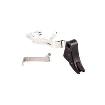 ZEV Technologies PRO Trigger Bar Kit with black curved trigger and black safety pad, compatible with Glock Gen 1-4 models.